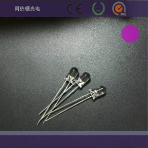 紫光燈珠_(kāi)365uvled燈珠紫光頭5mmf5燈珠大功率紫光365-370nm紫色